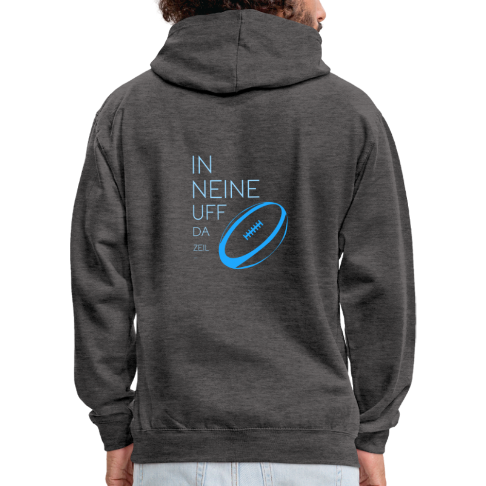 UNISEX HOODIE - IN NEINE UFF DA ZEIL RUGBY DARK - Anthrazit/Schwarz