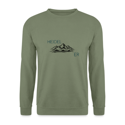 UNISEX SWEATSHIRT - HEIDEL(BERG)ER TRANSPARENT - Armeegrün