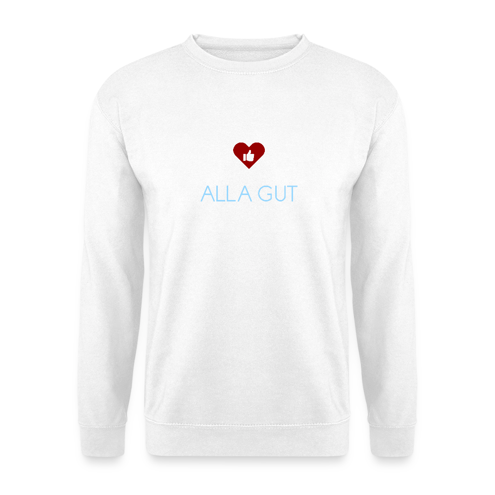 UNISEX SWEATSHIRT - ALLA GUT DARK - Weiß