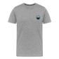 HERREN ORGANIC SHIRT - HEIDELBERGER SCHLOSS DAHÄM (DESIGN HINTEN) TRANSPARENT - Grau meliert