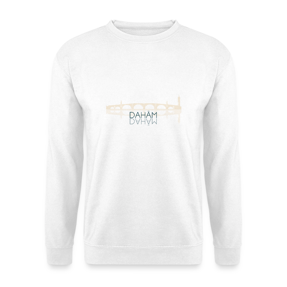 UNISEX SWEATSHIRT - ALTE BRÜCKE DAHÄM TRANSPARENT - Weiß
