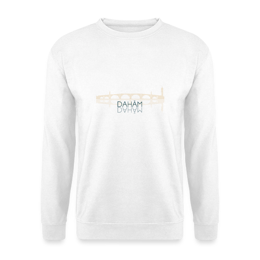 UNISEX SWEATSHIRT - ALTE BRÜCKE DAHÄM TRANSPARENT - Weiß