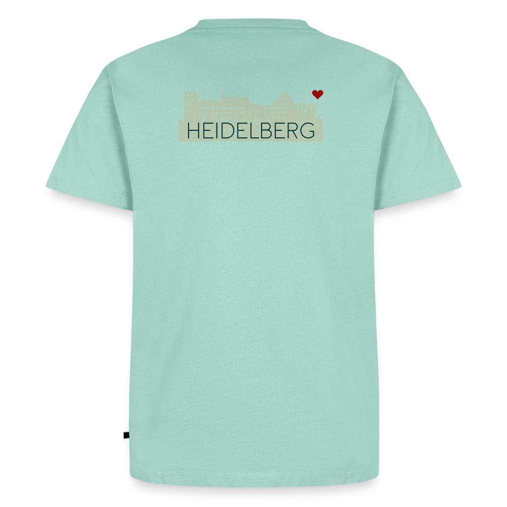 HERREN ORGANIC SHIRT - HEIDELBERGER SCHLOSS (DESIGN HINTEN) TRANSPARENT - Mint 