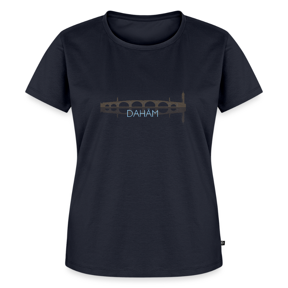 DAMEN ORGANIC SHIRT - ALTE BRÜCKE DAHÄM DARK - Navy