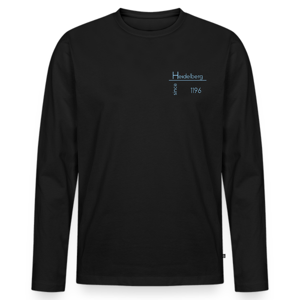 HERREN ORGANIC LANGARM-SHIRT - HEIDELBERG SINCE DARK - Schwarz