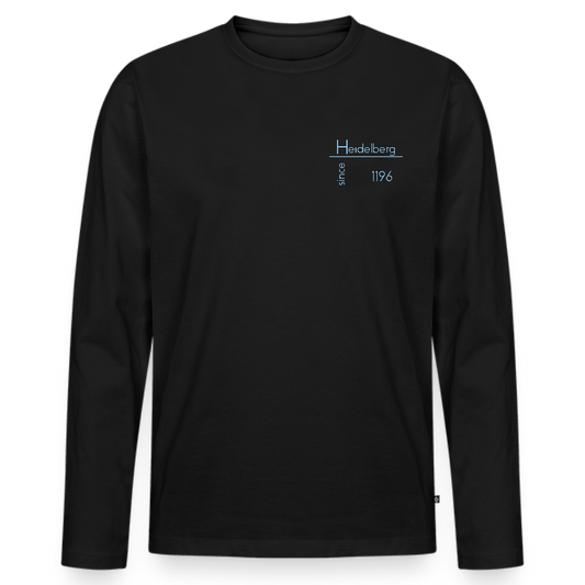 HERREN ORGANIC LANGARM-SHIRT - HEIDELBERG SINCE DARK - Schwarz
