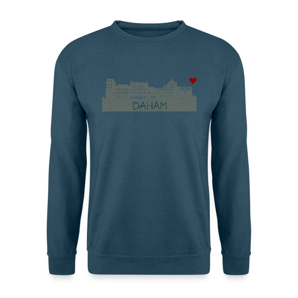 UNISEX SWEATSHIRT - HEIDELBERGER SCHLOSS DAHÄM TRANSPARENT - Indigoblau