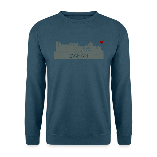 UNISEX SWEATSHIRT - HEIDELBERGER SCHLOSS DAHÄM TRANSPARENT - Indigoblau