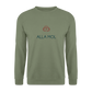 UNISEX SWEATSHIRT - ALLA MOL BIER TRANSPARENT - Armeegrün