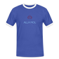 HERREN KONTRAST SHIRT - ALLA MOL DARK - Blau/Weiß