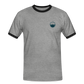 HERREN KONTRAST SHIRT - IN NEINE UFF DA ZEIL RUGBY TRANSPARENT - Grau meliert/Schwarz