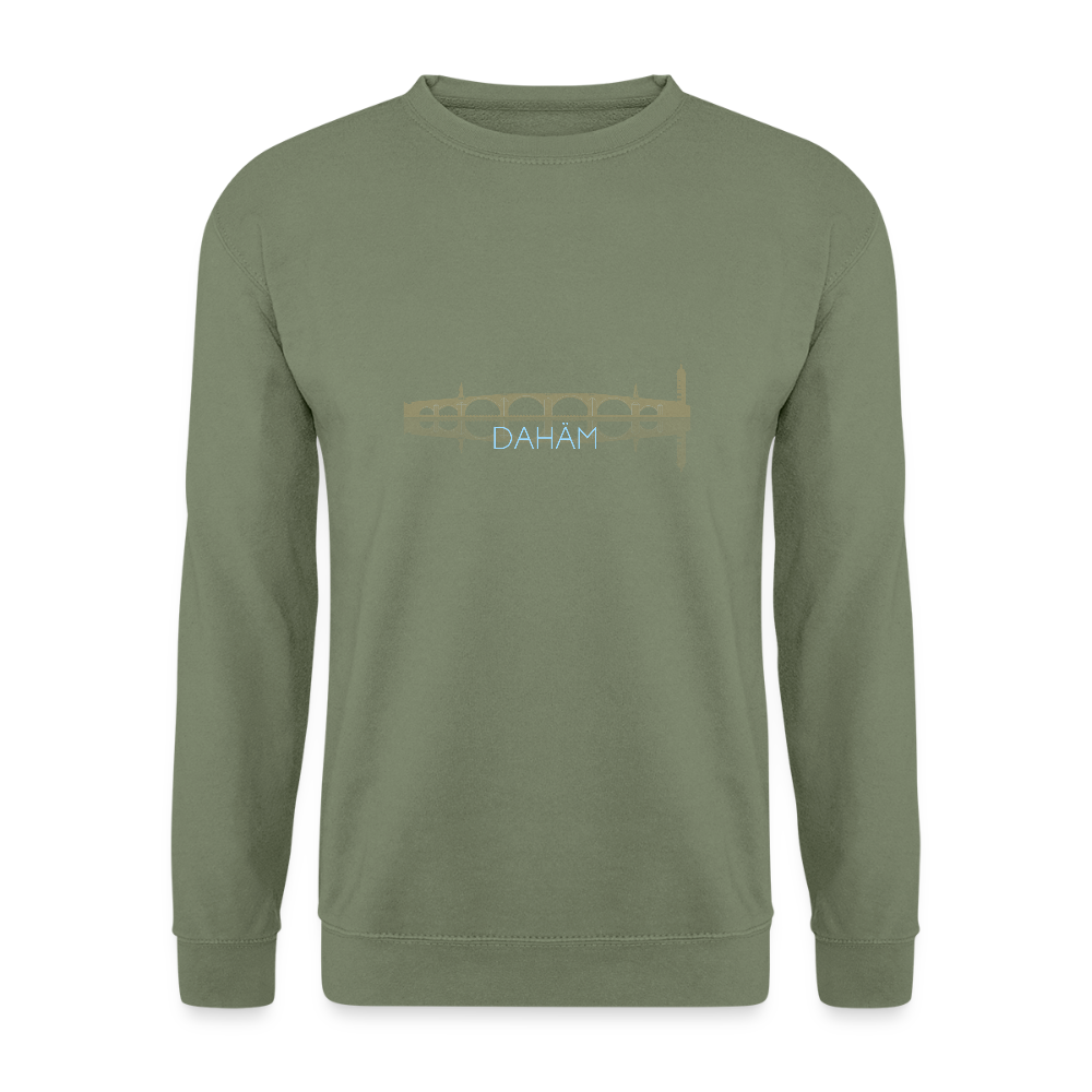 UNISEX SWEATSHIRT - ALTE BRÜCKE DAHÄM DARK - Armeegrün