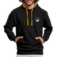 UNISEX HOODIE - IN NEINE UFF DA ZEIL RUGBY DARK - Schwarz/Gold