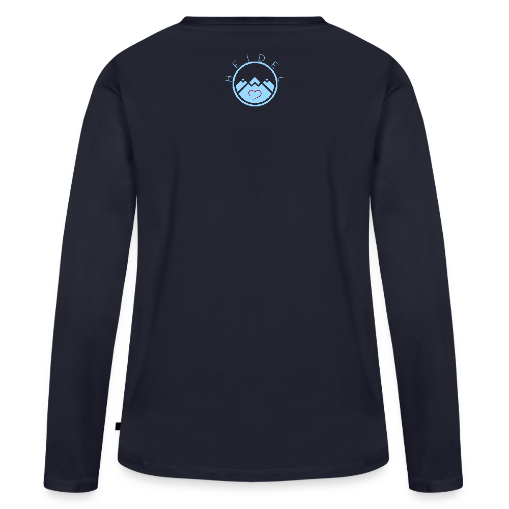 DAMEN ORGANIC LANGARM-SHIRT - HEIDELBERGER SCHLOSS DAHÄM DARK - Navy