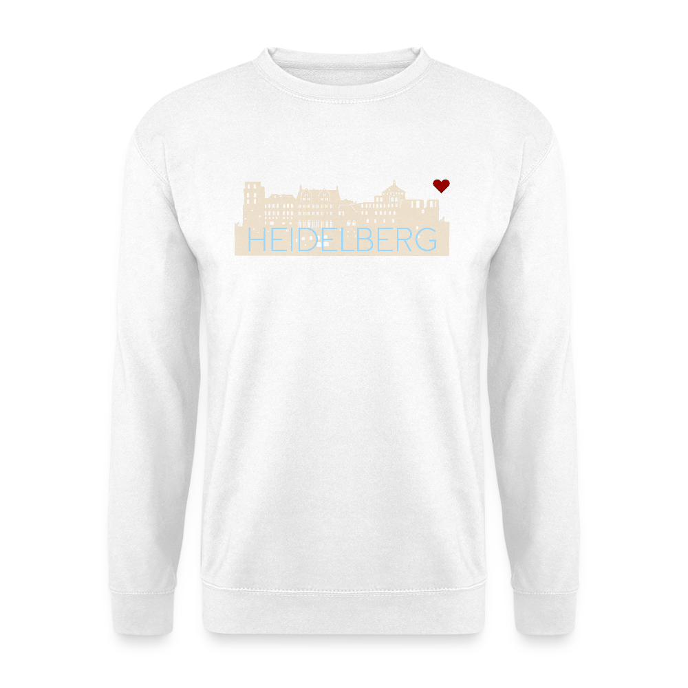 UNISEX SWEATSHIRT - HEIDELBERGER SCHLOSS DARK - Weiß