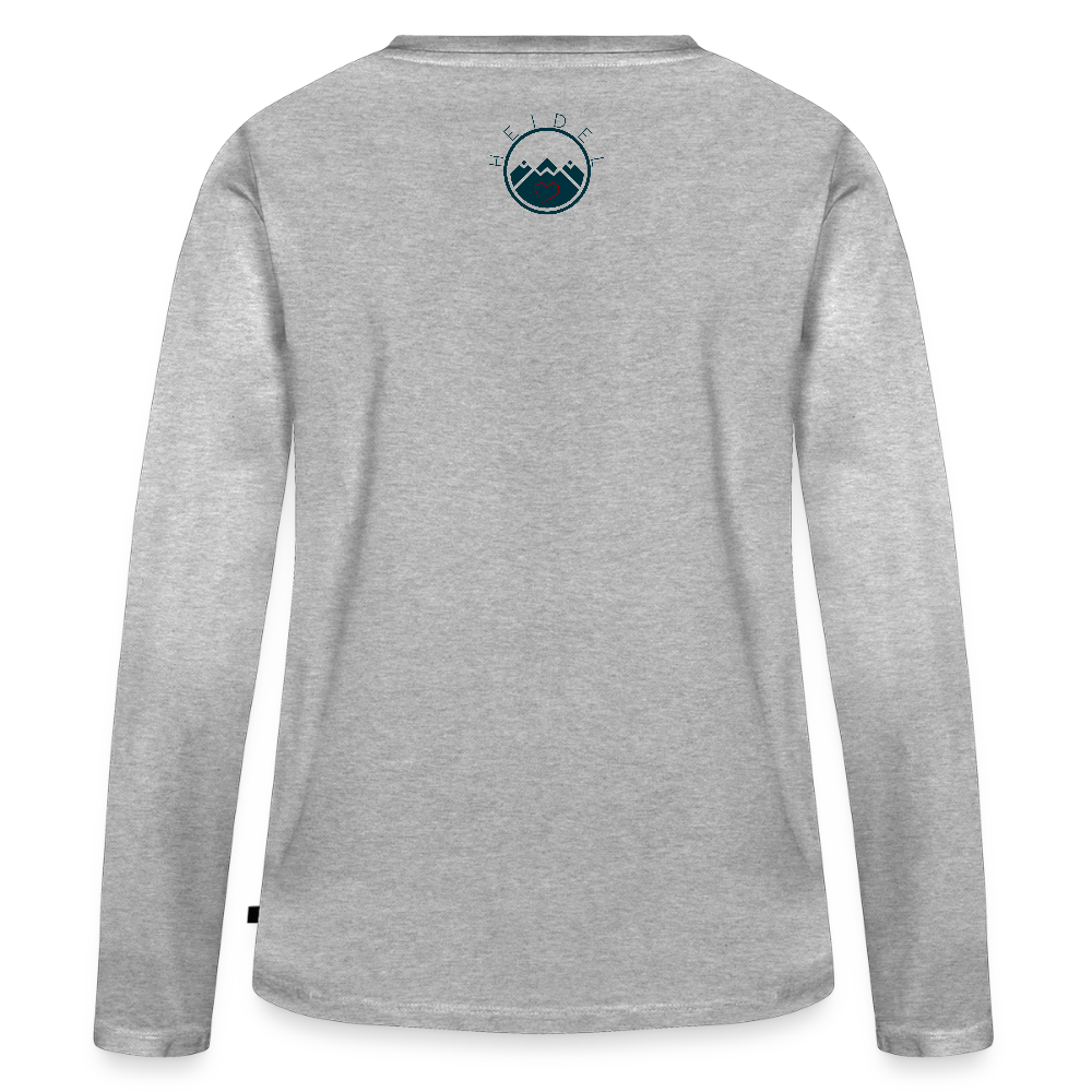 DAMEN ORGANIC LANGARM-SHIRT - ALLA MOL TRANSPARENT - Grau meliert