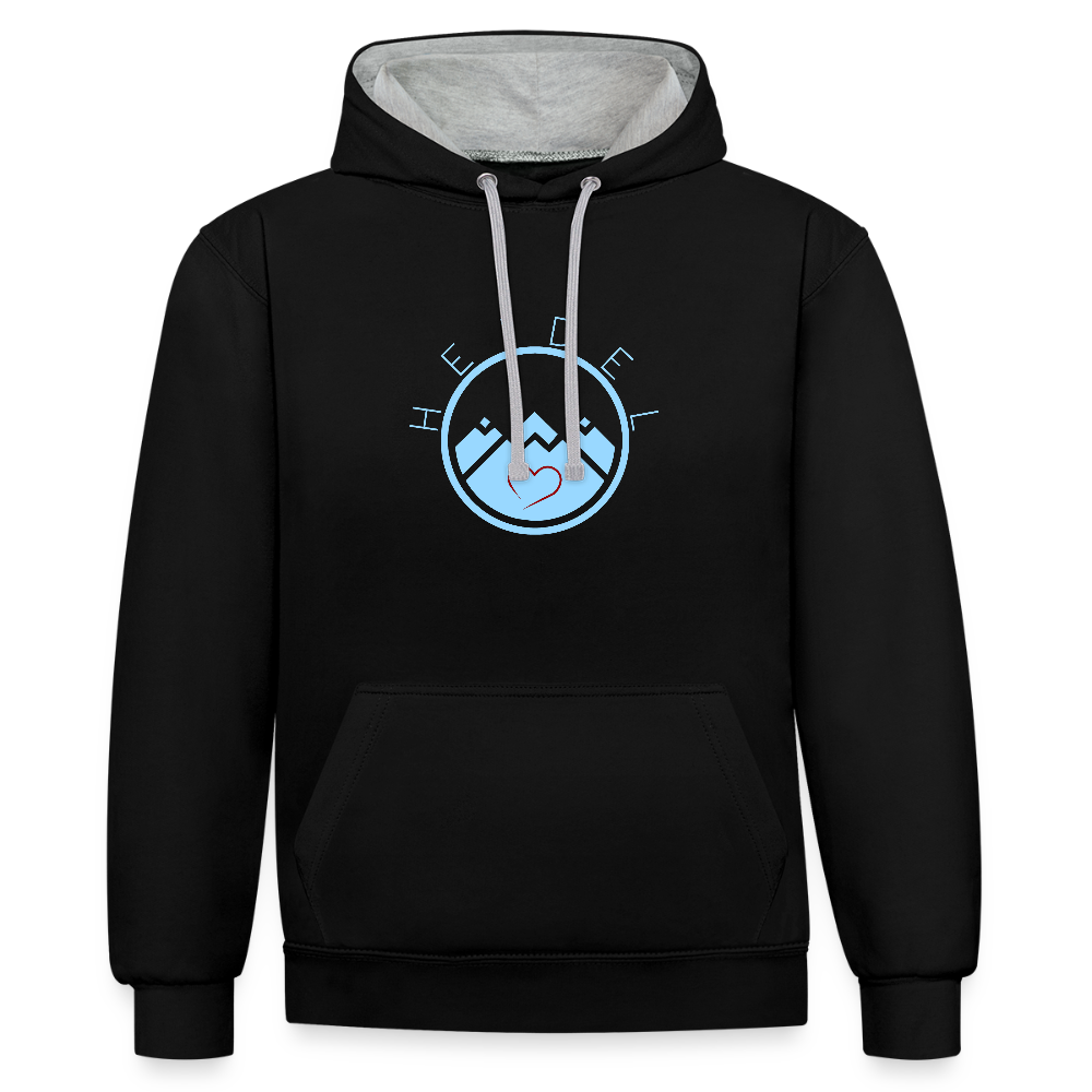 UNISEX HOODIE - HEIDELSTORE DARK - Schwarz/Grau meliert