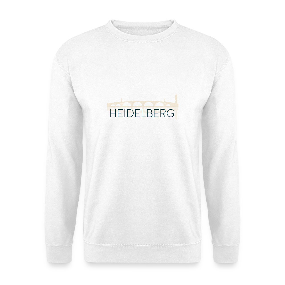 UNISEX SWEATSHIRT  - ALTE BRÜCKE HEIDELBERG TRANSPARENT - Weiß