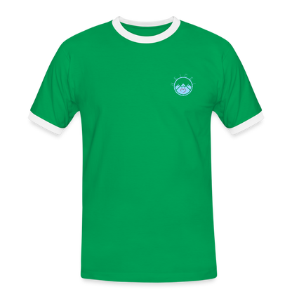 HERREN KONTRAST SHIRT - IN NEINE UFF DA ZEIL RUGBY DARK - Kelly Green/Weiß