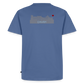 HERREN ORGANIC SHIRT - HEIDELBERGER SCHLOSS DAHÄM (DESIGN HINTEN) DARK - Taubenblau