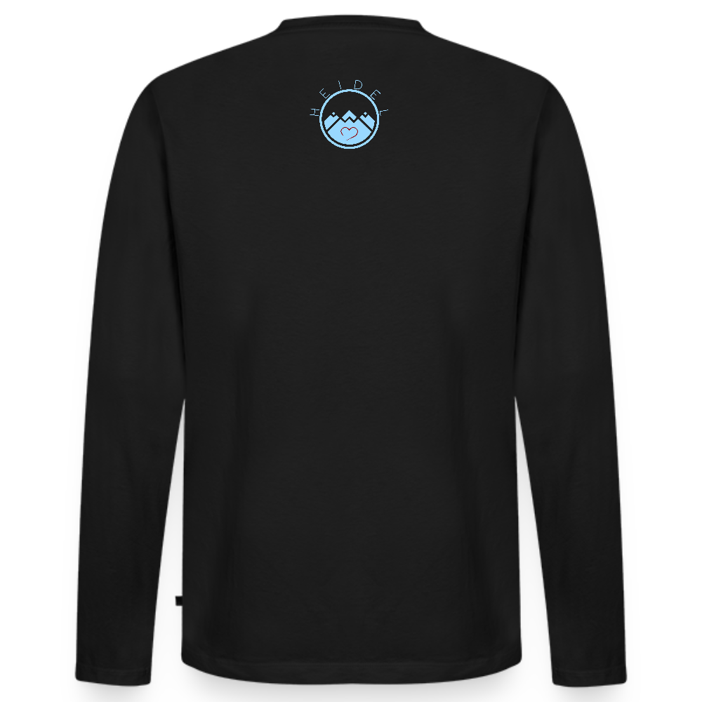 HERREN ORGANIC LANGARM-SHIRT - ALLA GUT DARK - Schwarz