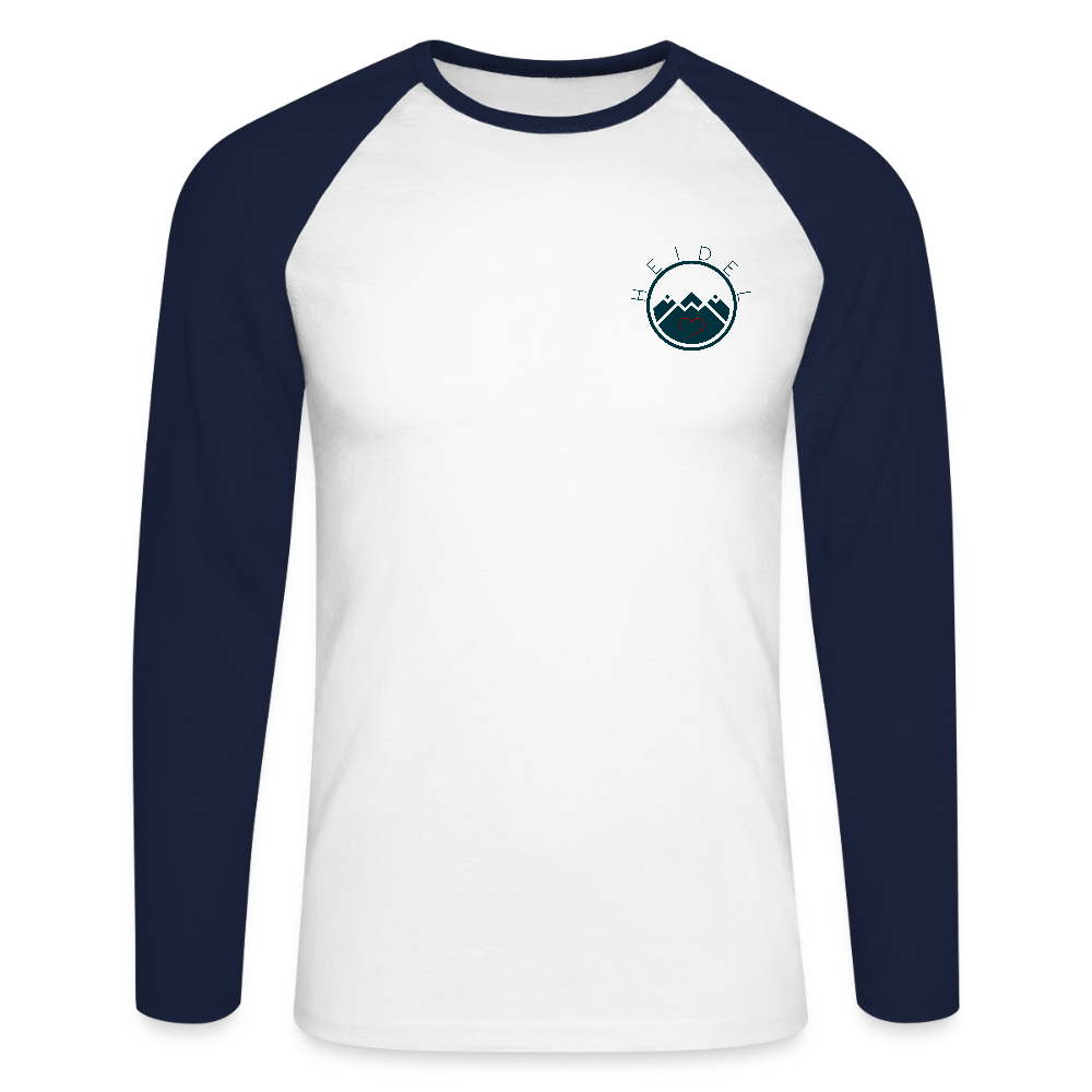 HERREN KONTRAST-LANGARM-SHIRT - IN NEINE UFF DA ZEIL RUGBY TRANSPARENT - Weiß/Navy