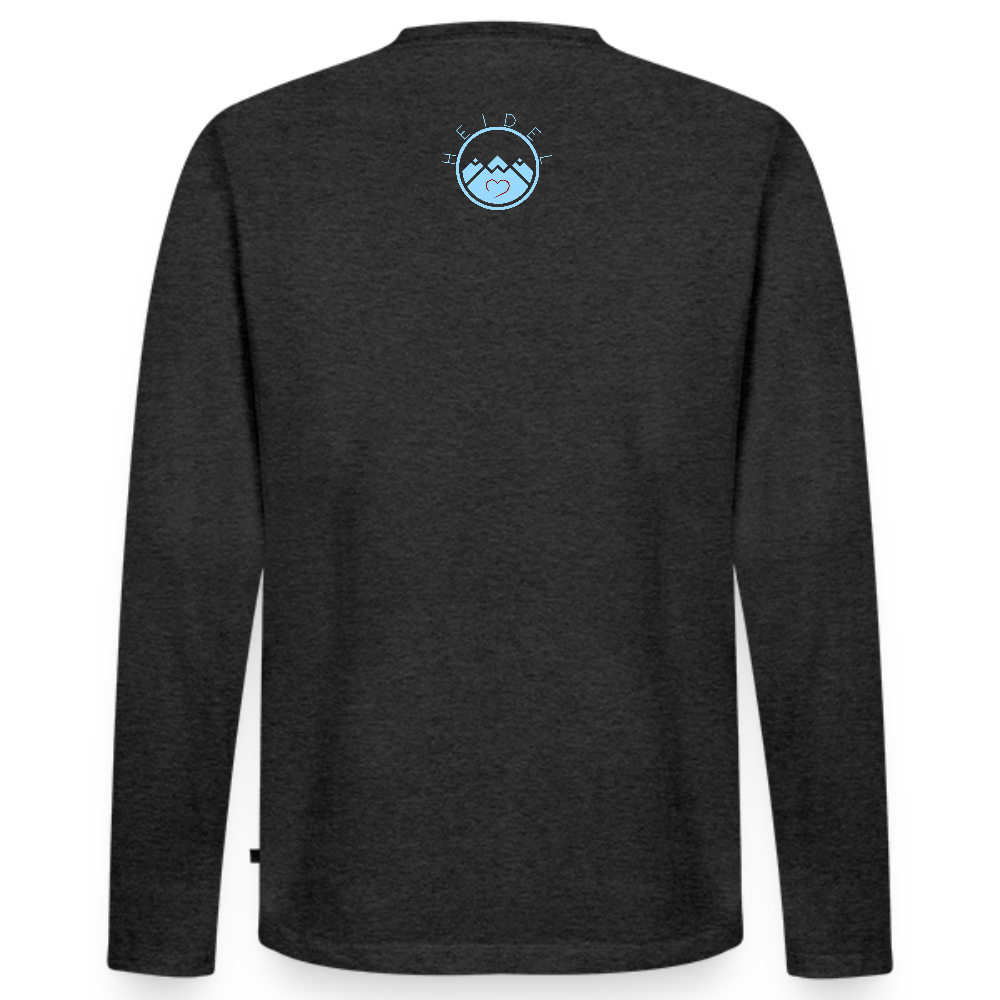 HERREN ORGANIC LANGARM-SHIRT - HEIDELBERGER SCHLOSS DARK - Anthrazit meliert