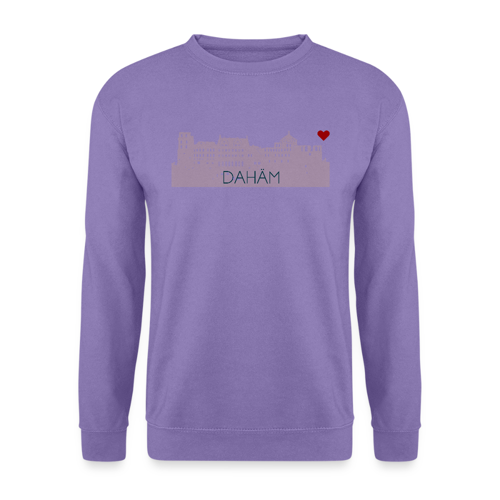UNISEX SWEATSHIRT - HEIDELBERGER SCHLOSS DAHÄM TRANSPARENT - Lavendel