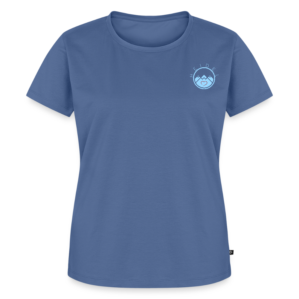 DAMEN ORGANIC SHIRT - HEIDELBERGER SCHLOSS (DESIGN HINTEN) DARK - Taubenblau