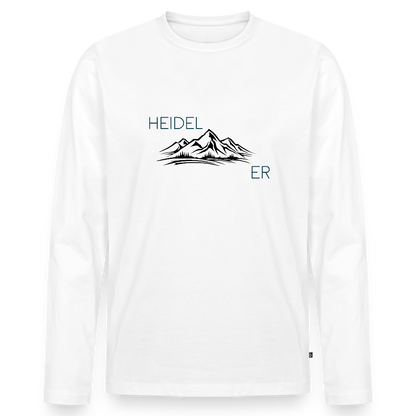 HERREN ORGANIC LANGARM-SHIRT - HEIDEL(BERG)ER TRANSPARENT - Weiß