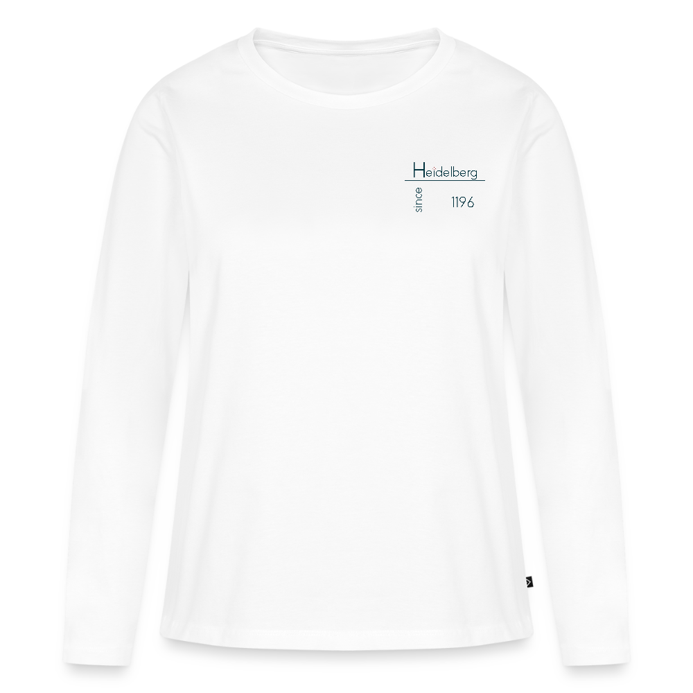 DAMEN ORGANIC LANGARM-SHIRT - HEIDELBERG SINCE TRANSPARENT - Weiß