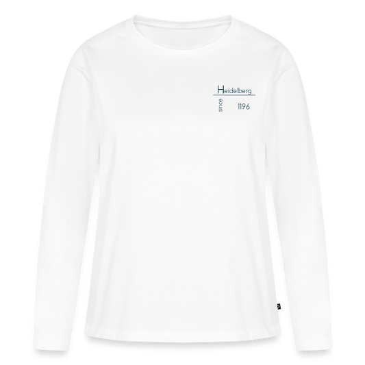 DAMEN ORGANIC LANGARM-SHIRT - HEIDELBERG SINCE TRANSPARENT - Weiß