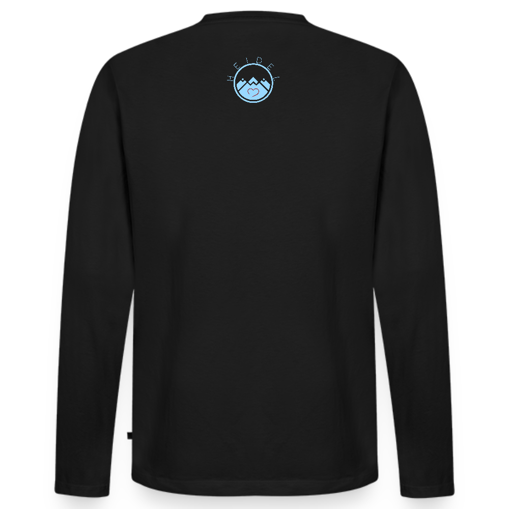 HERREN ORGANIC LANGARM-SHIRT - ALTE BRÜCKE HEIDELBERG DARK - Schwarz