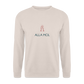 UNISEX SWEATSHIRT - ALLA MOL SEKT TRANSPARENT - Sand