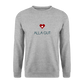 UNISEX SWEATSHIRT - ALLA GUT TRANSPARENT - Weißgrau meliert