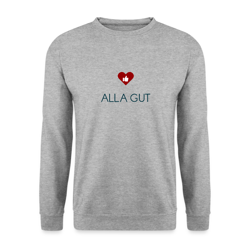 UNISEX SWEATSHIRT - ALLA GUT TRANSPARENT - Weißgrau meliert
