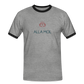 HERREN KONTRAST SHIRT - ALLA MOL TRANSPARENT - Grau meliert/Schwarz