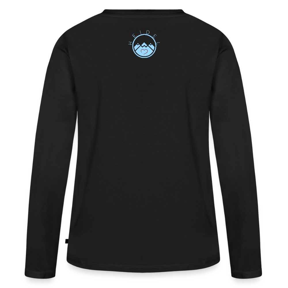 DAMEN ORGANIC LANGARM-SHIRT - HEIDEL(BERG)ER DARK - Schwarz