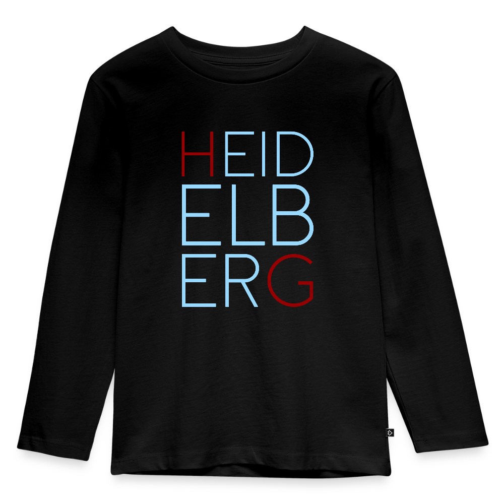 KINDER PREMIUM LANGARM-SHIRT - HEIDELBERG DARK - Schwarz