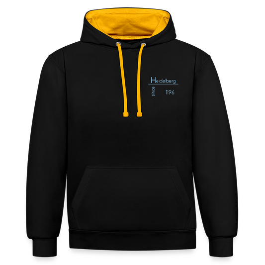 UNISEX HOODIE  - HEIDELBERG SINCE DARK - Schwarz/Gold