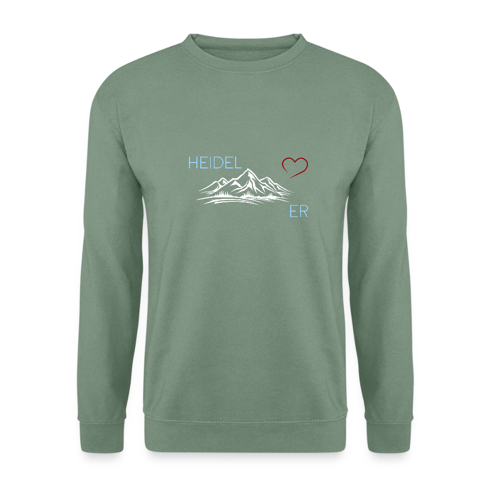 UNISEX SWEATSHIRT - HEIDEL(BERG)ER  MIT HERZ DARK - Graugrün