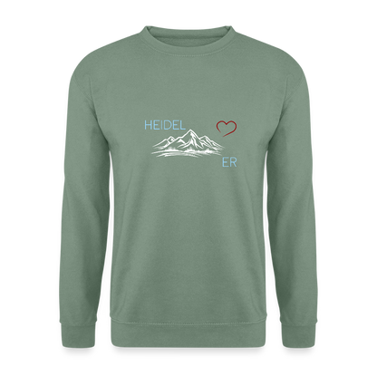 UNISEX SWEATSHIRT - HEIDEL(BERG)ER  MIT HERZ DARK - Graugrün