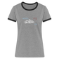 DAMEN KONTRAST SHIRT- HEIDEL(BERG)ER DARK - Grau meliert/Schwarz