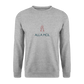 UNISEX SWEATSHIRT - ALLA MOL SEKT TRANSPARENT - Weißgrau meliert