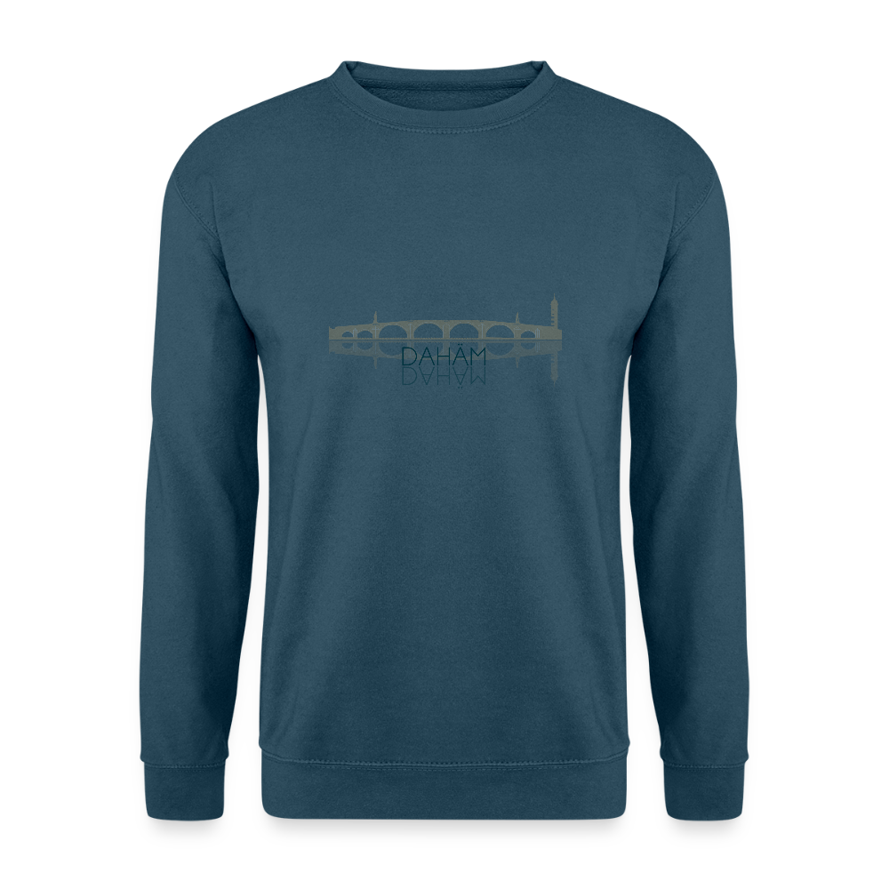 UNISEX SWEATSHIRT - ALTE BRÜCKE DAHÄM TRANSPARENT - Indigoblau