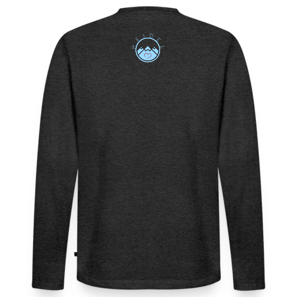 HERREN ORGANIC LANGARM-SHIRT - HEIDEL(BERG)ER DARK - Anthrazit meliert