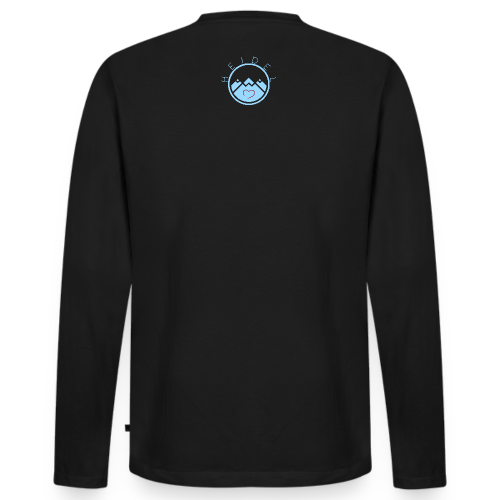 HERREN ORGANIC LANGARM-SHIRT - HEIDELBERGER SCHLOSS DARK - Schwarz