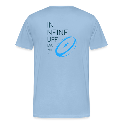 HERREN ORGANIC SHIRT - IN NEINE UFF DA ZEIL RUGBY TRANSPARENT - Sky