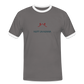 HERREN KONTRAST SHIRT - NUFF UN NUNNA TRANSPARENT - Dunkelgrau/Weiß