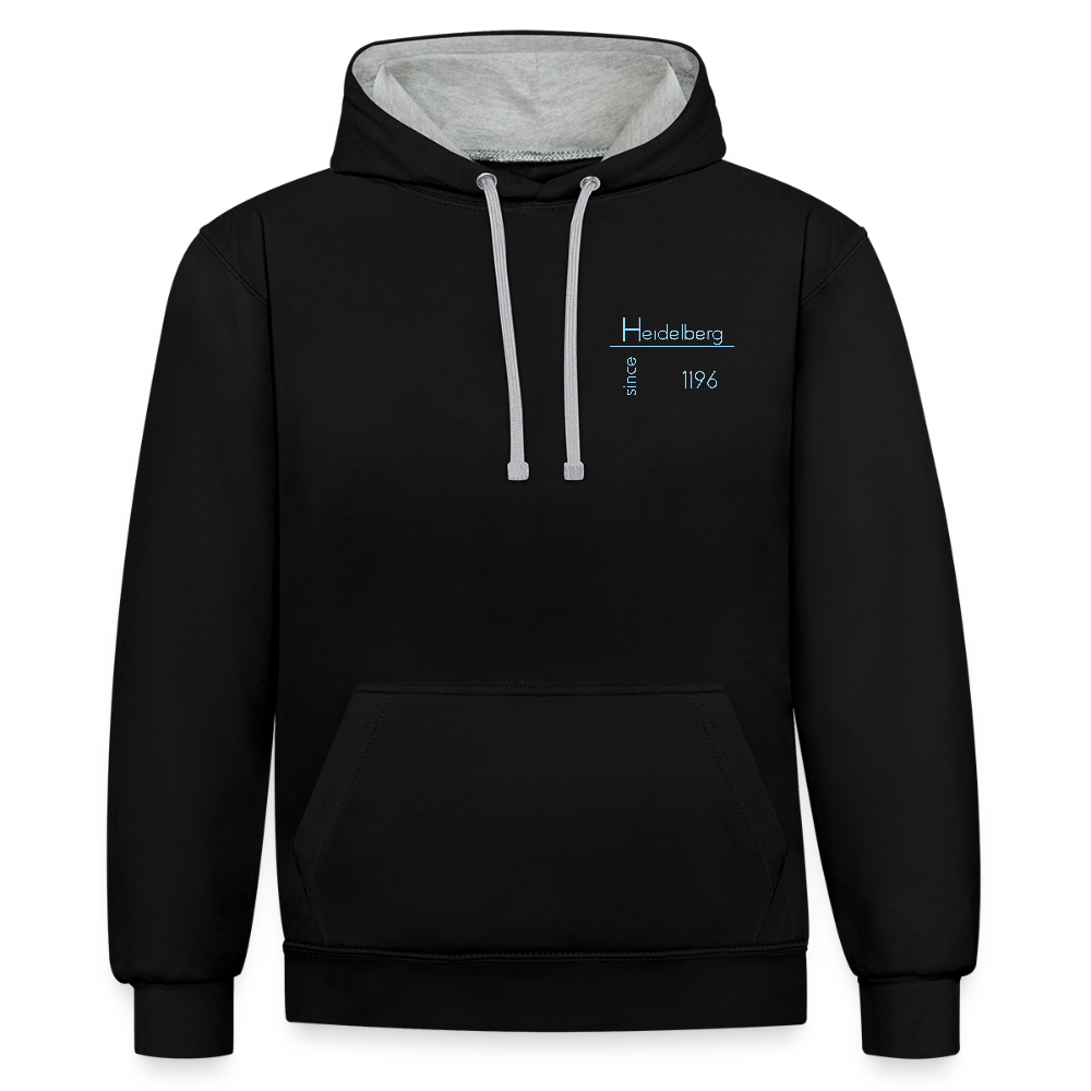 UNISEX HOODIE  - HEIDELBERG SINCE DARK - Schwarz/Grau meliert